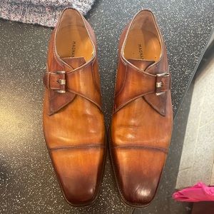 Mock Strap Leather Dress Shoes